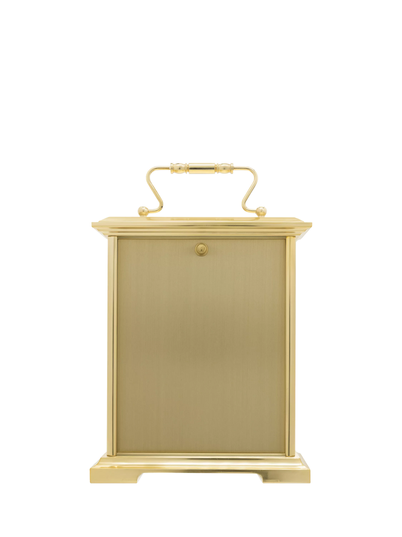 Acctim Althorp gold carriage mantel clock (British brand)