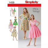 John Lewis Simplicity 1950s Vintage Dresses Sewing Pattern 1459- Buy online at McGrocer