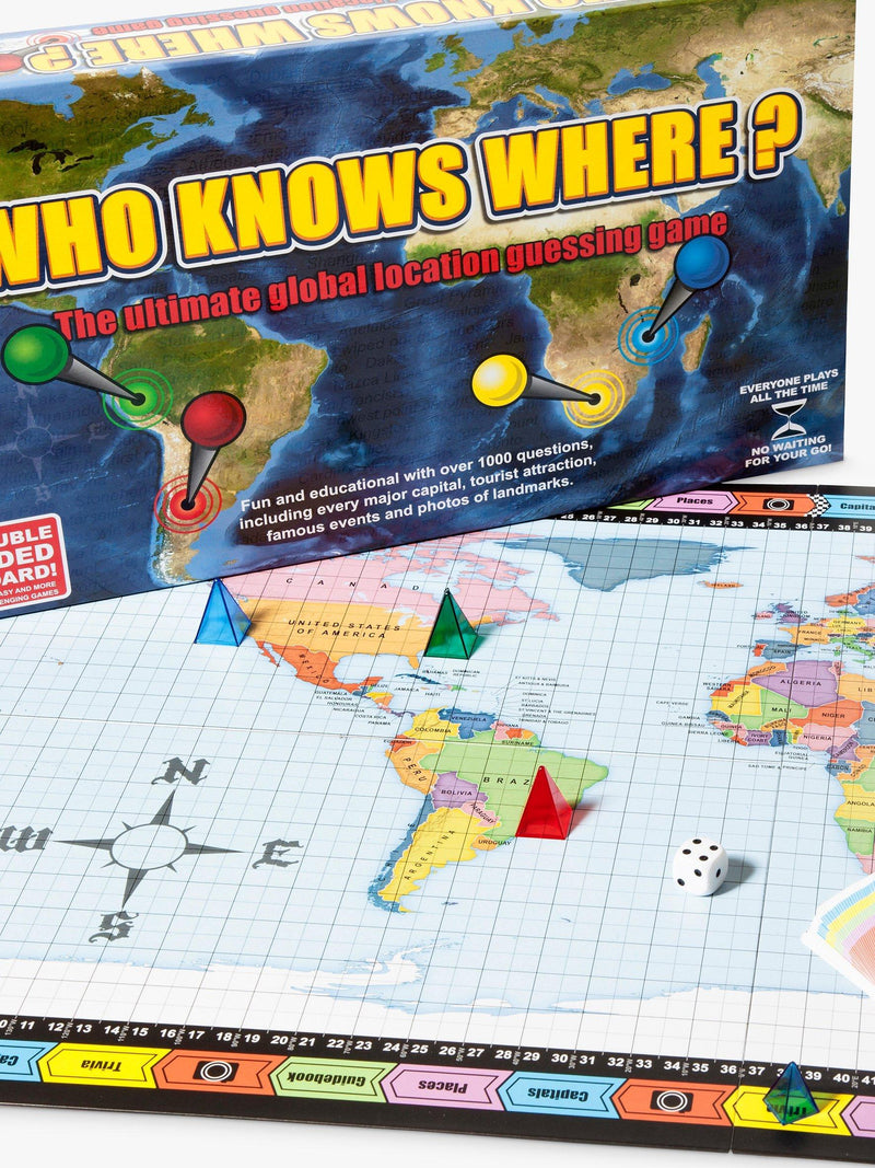 Wildcard Games Who Knows Where board game (British brand)