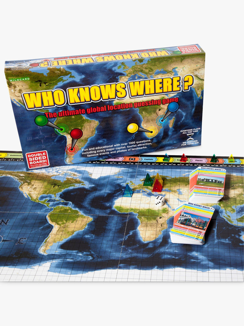 Wildcard Games Who Knows Where board game (British brand)