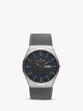 Skagen Aktiv men's titanium mesh watch grey dial (British brand)