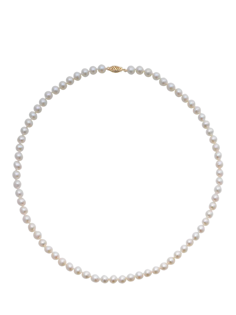E.W Adams freshwater pearl necklace 16 inches, imported from the UK