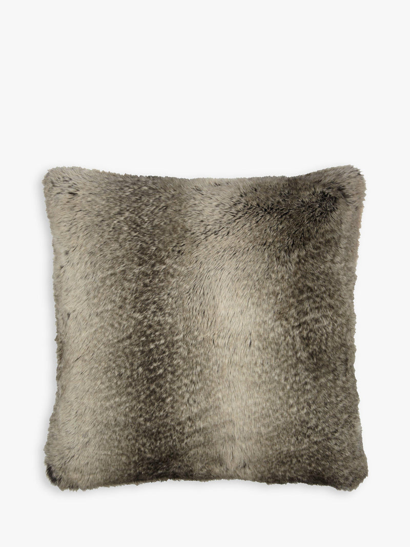 John Lewis faux fur cushion in mocha ombre, UK version