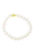 E.W Adams 9ct freshwater cultured pearl bracelet white, UK version