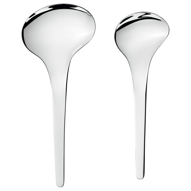 Georg Jensen Bloom serving spoons set of 2, UK version