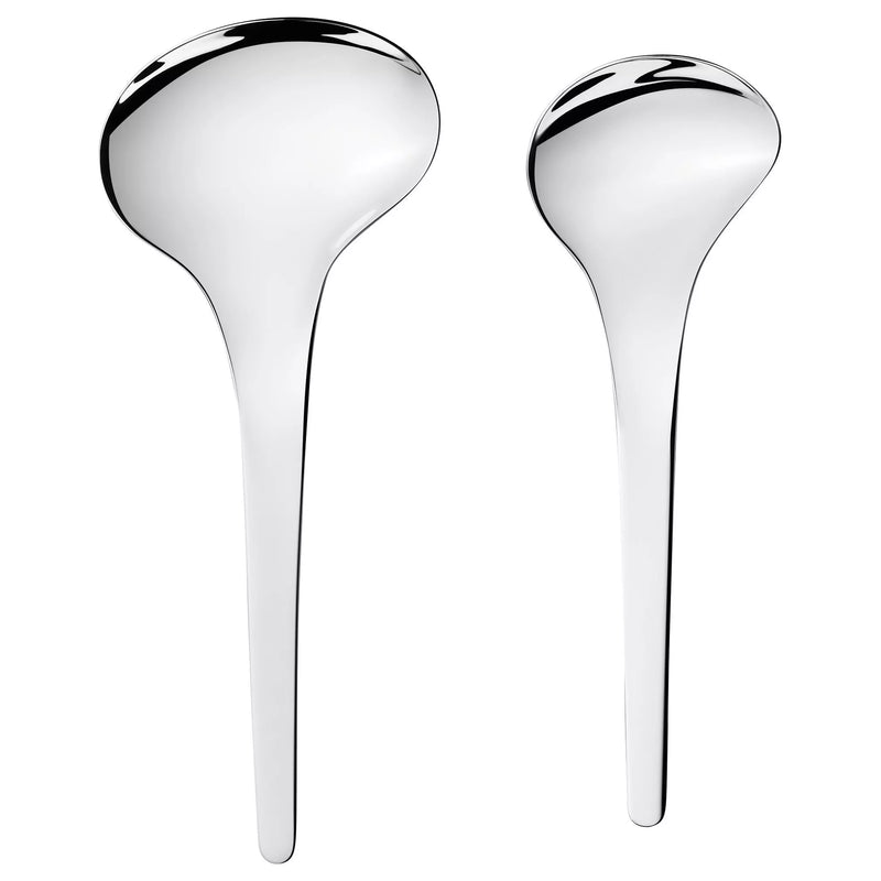 Georg Jensen Bloom serving spoons set of 2, UK version