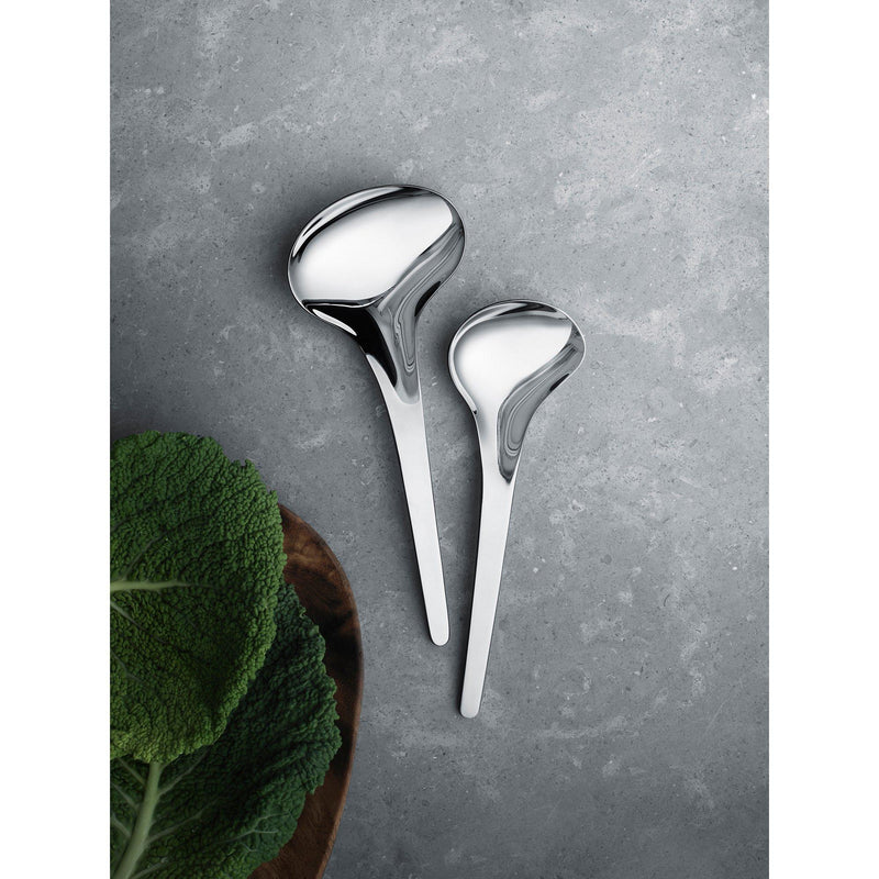 Georg Jensen Bloom serving spoons set of 2, UK version