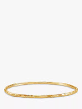 John Lewis Dower & Hall Hammered Yellow Gold Bangle- Buy online at McGrocer