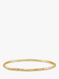 Dower & Hall hammered bangle yellow gold, imported from the UK