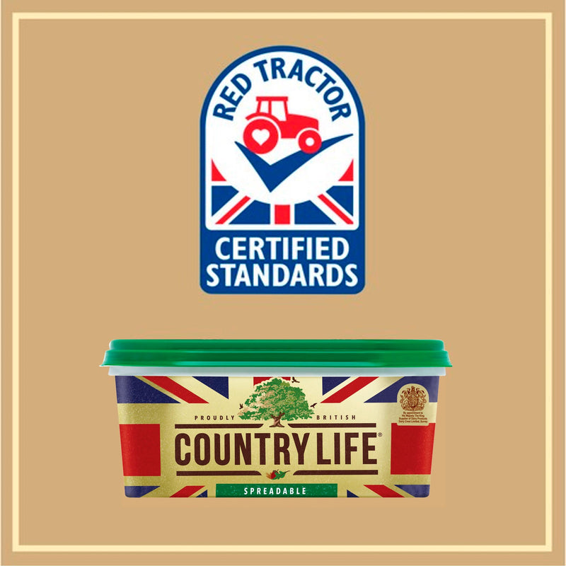 Country Life spreadable butter blend 400g, imported from the UK