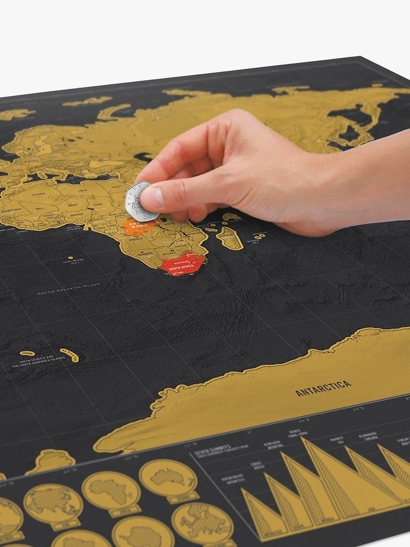 Luckies Deluxe Scratch Map H59 x W82cm, UK version