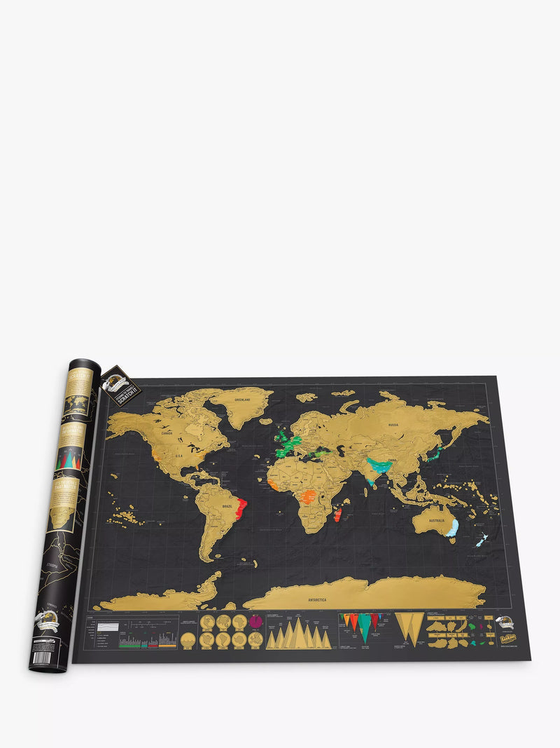 Luckies Deluxe Scratch Map H59 x W82cm, UK version
