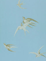 John Lewis Sanderson Swallows Print Wallpaper- Buy online at McGrocer