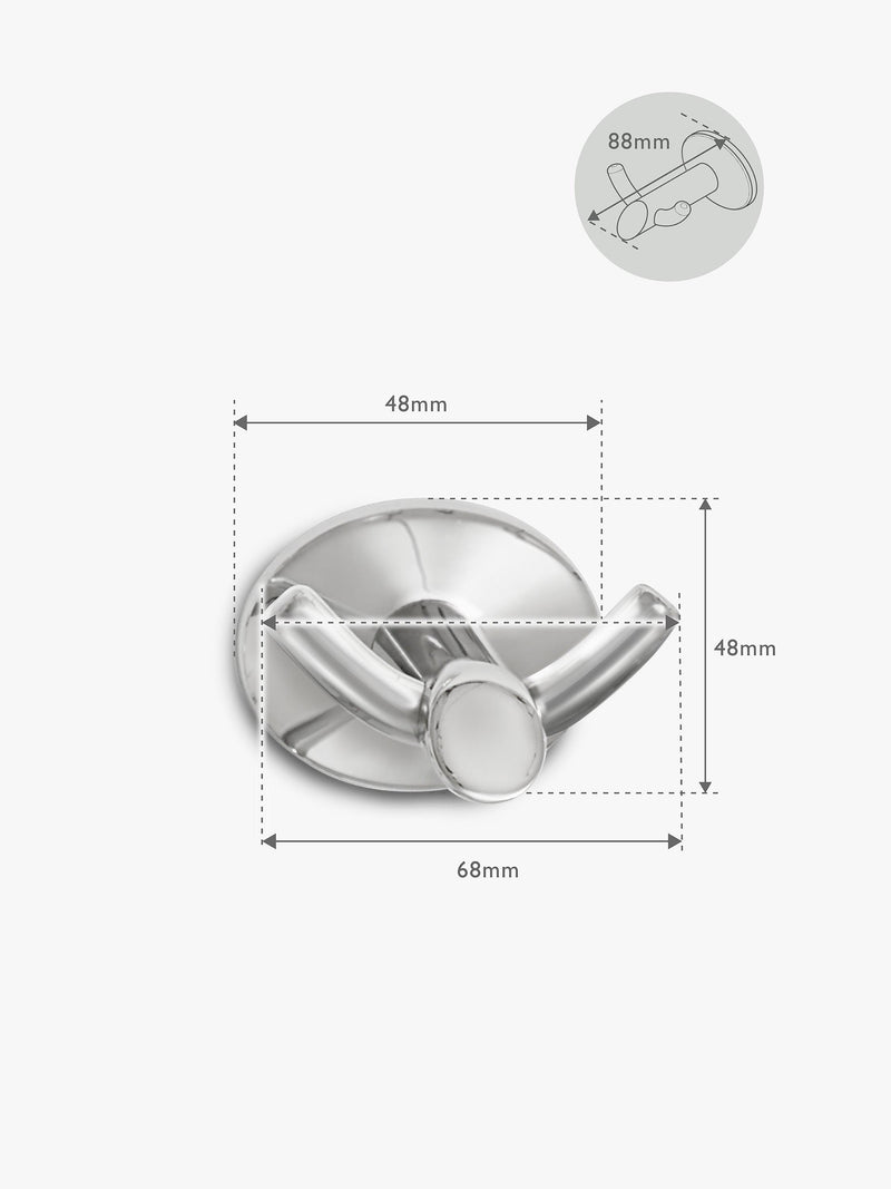 Robert Welch Oblique double hook stainless steel, imported from the UK
