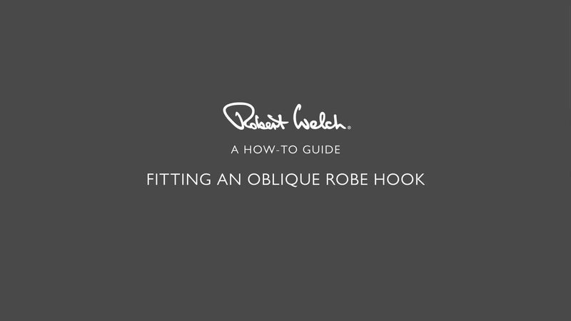 Robert Welch Oblique double hook stainless steel, imported from the UK