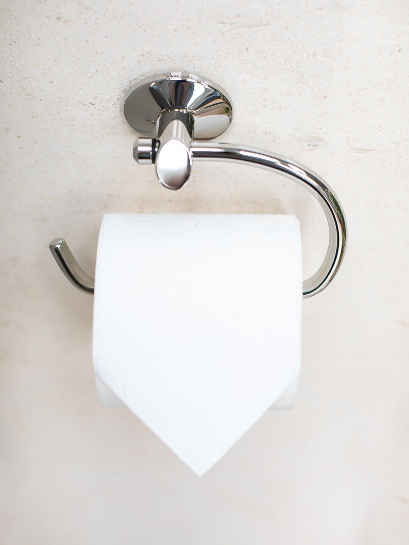 Robert Welch Oblique toilet roll holder polished stainless steel - British product