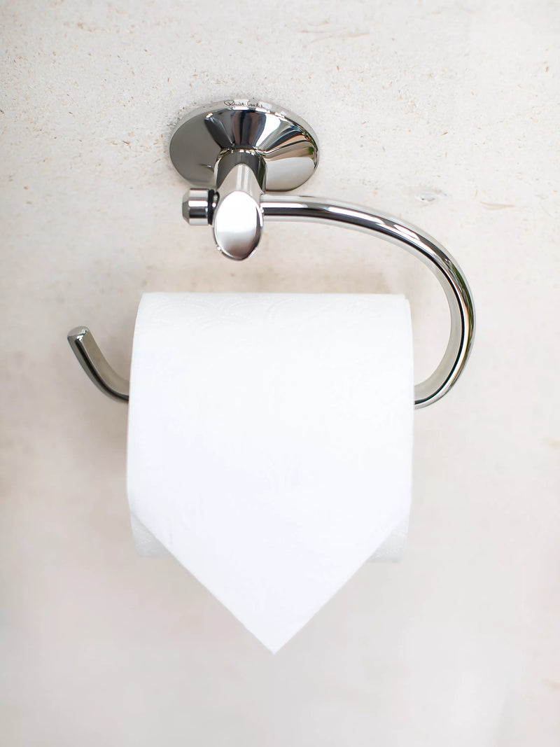 Robert Welch Oblique toilet roll holder polished stainless steel - British product