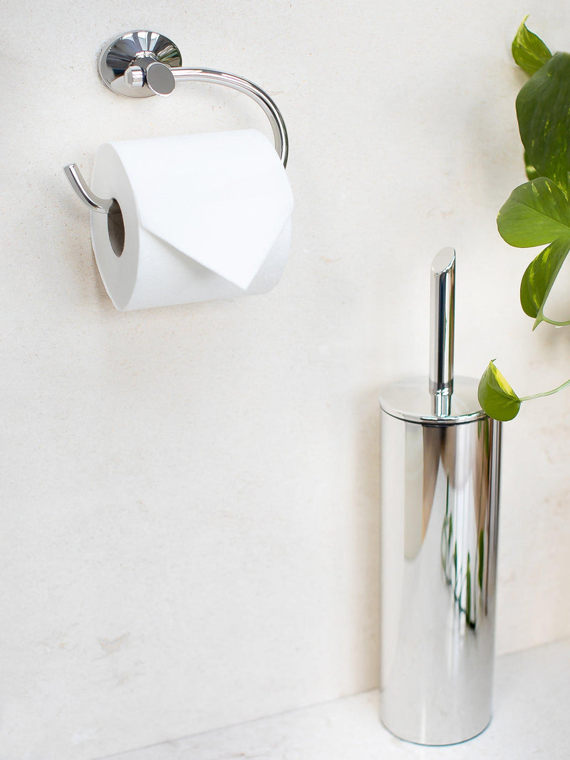 Robert Welch Oblique toilet roll holder polished stainless steel - British product