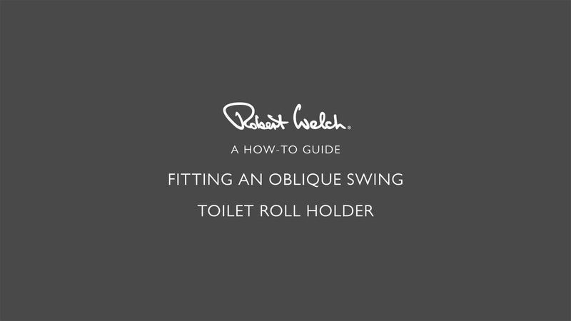 Robert Welch Oblique toilet roll holder polished stainless steel - British product