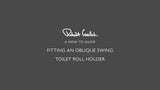 Robert Welch Oblique toilet roll holder polished stainless steel - British product