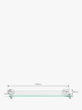 Robert Welch Oblique Shelf stainless steel and glass, UK version