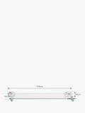 Robert Welch Oblique Shelf stainless steel and glass, UK version