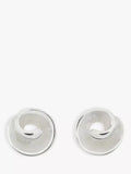 Nina B swirl stud earrings sterling silver 0.9cm, UK version