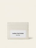Balenciaga logo-print leather card holder, UK version