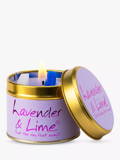 John Lewis Lavender & Lime Scented Tin Candle 230g- Buy online at McGrocer