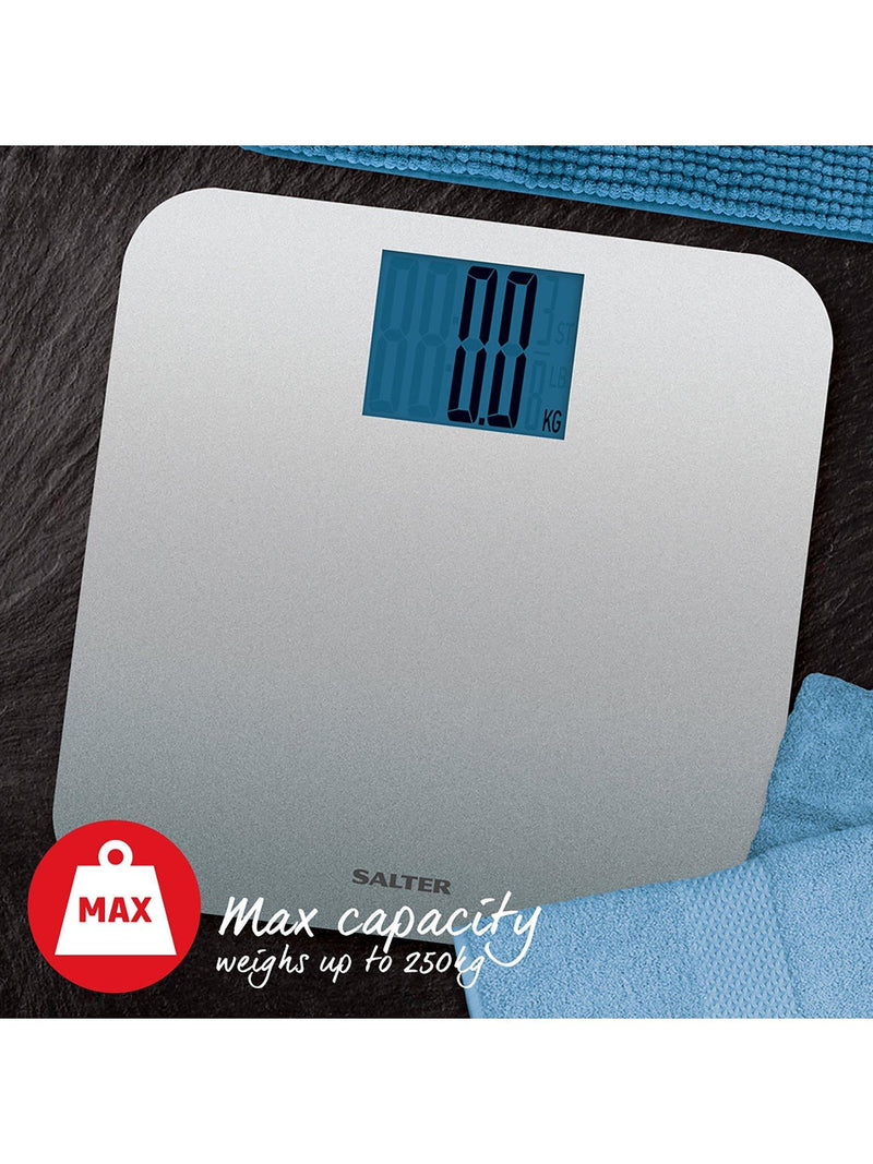 Salter digital bathroom scale silver glitter (British brand)