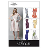 Vogue women's dresses sewing pattern 8766, imported from the UK