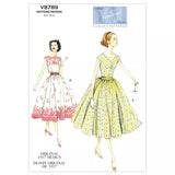 John Lewis Vogue Vintage Women's Dresses Sewing Pattern 8789- Buy online at McGrocer