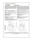Vogue vintage dress sewing pattern 8789, UK version