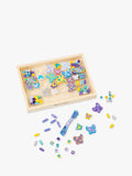 Melissa Doug butterfly friends bead set imported from the UK, 120+ wooden jewelry crafting accessories