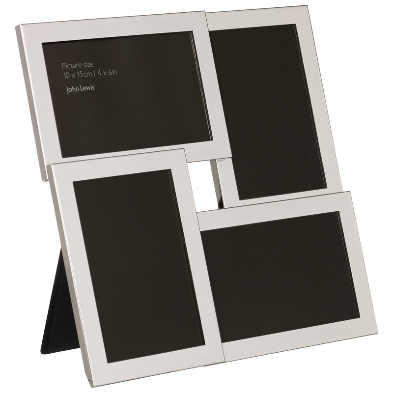 John Lewis silver plated multi-aperture photo frame, UK version