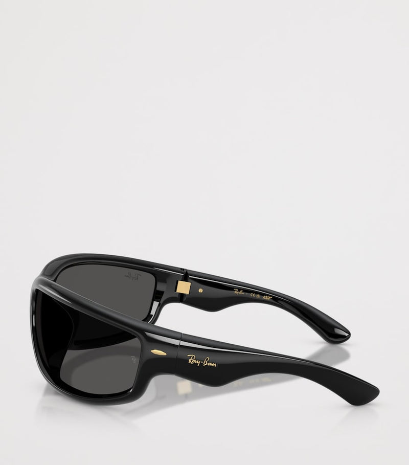 Ray-Ban Ultra Wrap 003 square sunglasses (British brand)
