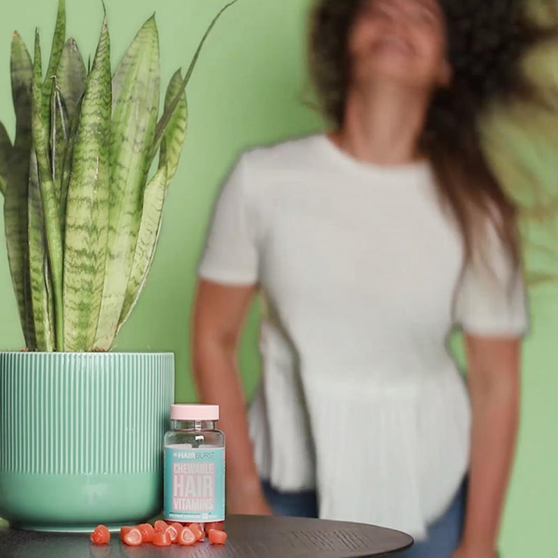Hairburst Chewable Hair Vitamins Strawberry Blackcurrant 60 Pastilles, UK version