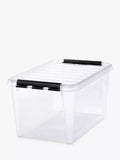 SmartStore plastic storage box with lid 46L (British brand)