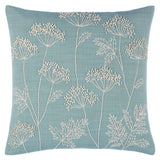 Cow Parsley Pattern Cushion in Duck Egg