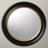 John Lewis John Lewis Georgian Round Wood Wall Mirror 68cm Black/Gold- Buy online at McGrocer