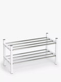 John Lewis 2 tier extendable chrome shoe rack, imported from the UK