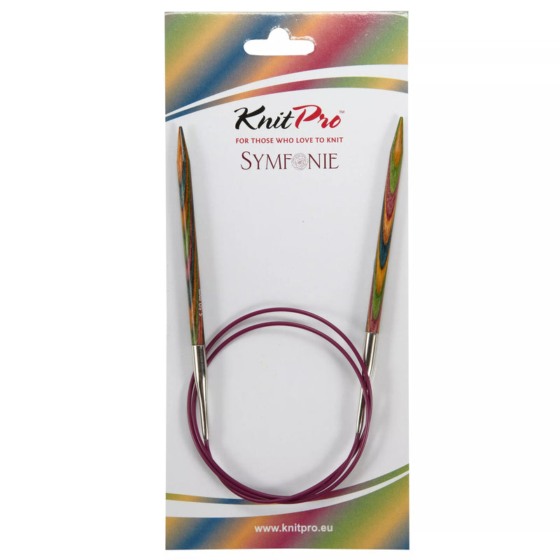 KnitPro Symfonie Fixed Circular Knitting Needles 80cm (6.5mm)