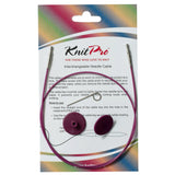KnitPro single interchangeable cable 56cm purple, imported from the UK