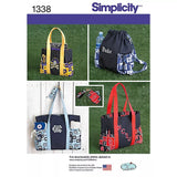 John Lewis Simplicity Bags & Backpack Sewing Patterns 1338- Buy online at McGrocer