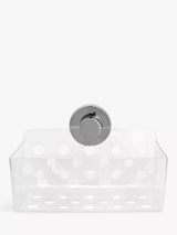 John Lewis BlissHome Lock N Roll Rectangular Bathroom Suction Basket- Buy online at McGrocer