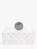 BlissHome Lock N Roll rectangular bathroom suction basket (British brand)