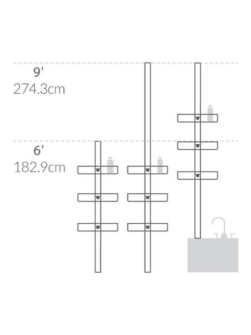 Simplehuman Tension Shower Caddy (British brand)