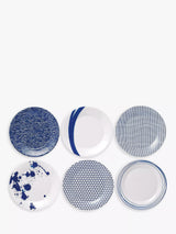 John Lewis Royal Doulton Pacific Porcelain Side Plates Set of 6 23cm Blue- Buy online at McGrocer