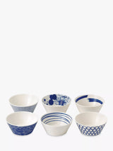John Lewis Royal Doulton Pacific Porcelain Tapas Bowls, Set of 6, 11cm, Blue- Buy online at McGrocer