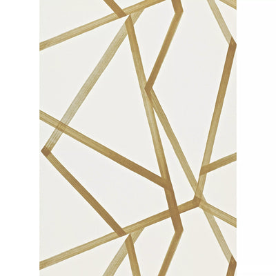 John Lewis Sumi Geometric Pattern Wallpaper in Ivory and Mustard- Buy online at McGrocer